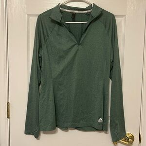 Green Adidas Golf Pullover